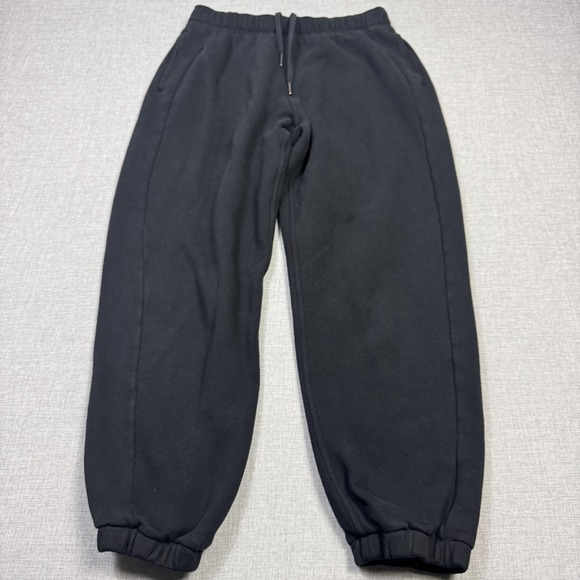 lululemon athletica Pants - Lululemon Scuba Mid-Rise Oversized Jogger Sweatpants Womens Medium Black Fleece